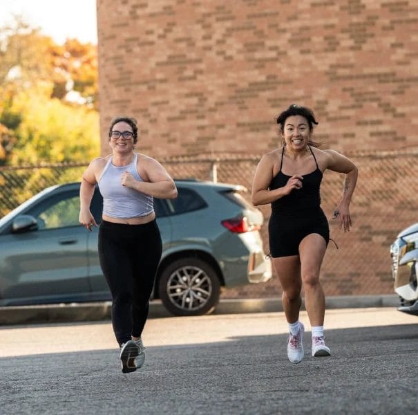 Women running