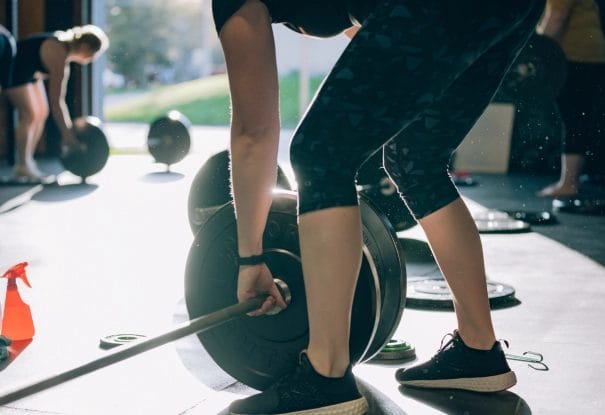 Women lifting weights